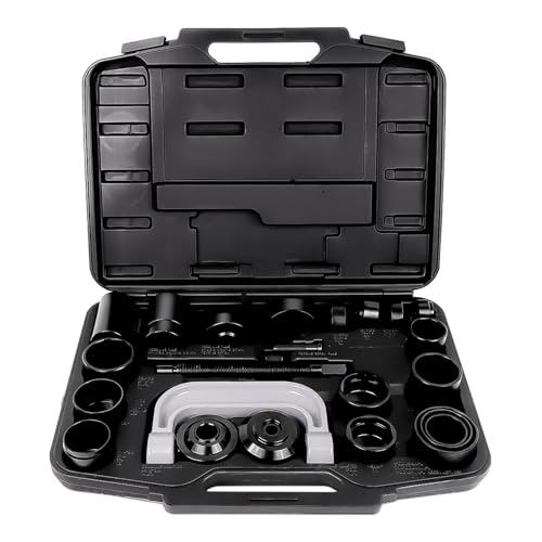 648617 Ball and U Joint Service Set of 23pcs, Receiving Tube, Adapters, Sockets Tool Kit, Remove and Install Ball Joints U Joints, without Removing Control Arm