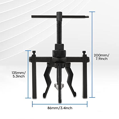 CMTOOL Bearing Puller Tool 3 Jaw Pilot Bearing Removal Tool Kit, Blind Bearing Extractor Small Tool Set, CR-V Steel, Three Jaw Design