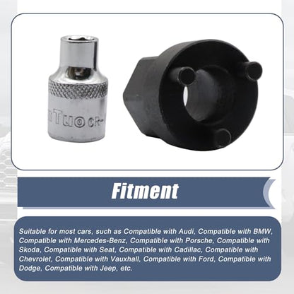 XQSMWF 1 Set A/C Compressor Clutch Hub 20mm Remover Tool with 7mm Socket Fit for Mercedes-Benz C280 C350 CL550 Fit for Porsche Fit for Seat Compatible with Chevrolet 5SE09C 5SE12C 7SEU16C