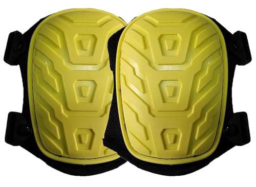 SUJAYU Work Knee Pads for Men Construction, Gardening Knee Pads for Work, Kneepads for Construction, Rodilleras de Trabajo Rodilleras Para Dolor de Rodillas (Yellow) - color: Yellow