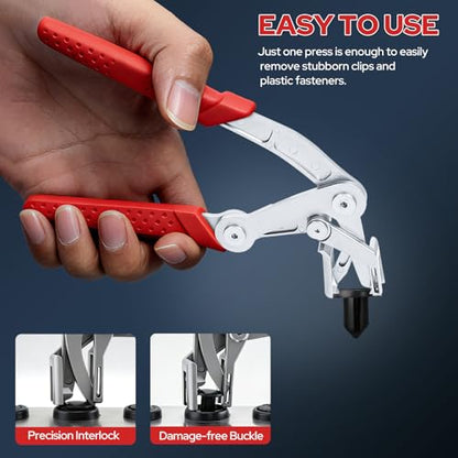 Car Buckle Pliers and Disassembly Tools, Without Damage Panel Buckle Removal Pliers，Removes Plastic Clips, Buckles, Rivets,Professional Trim Clip Remover-2. - size: 2PC