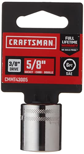 CRAFTSMAN Shallow Socket, SAE, 3/8-Inch Drive, 5/8-Inch, 6-Point (CMMT43005) - size: 5/8"