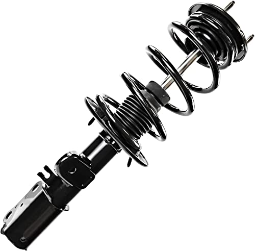 Detroit Axle - Front Struts with Coil Spring + Rear Shock Absorbers Replacement for 2013-2019 Ford Flex Lincoln MKT - 4pc Set - size: 4AQ47150/Shock Kit