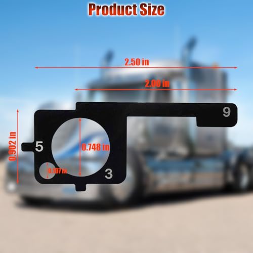 4-in-1 Truck Pre-Trip Inspection Tool with Metal Keychain kit | 4-In-1 Design, Comprehensive Inspection for Brakes, Tires, Windshield