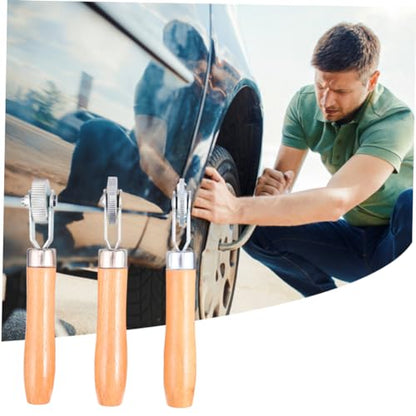 Cabilock Auto Tire Compaction Roller Repair Tool Set 3mm 6mm 12mm Rollers Easy to Use