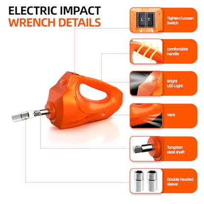 Car Jack Electric Hydraulic Jack Kit 5Ton 155-450mm LCD Display Lift Inflator LED Light Impact Wrench 12V Portable Outdoor Home Emergency Tire Change Roadside Rescue Set - size: 5T-LCD Meter-Jack+Pump+Light+Wrench