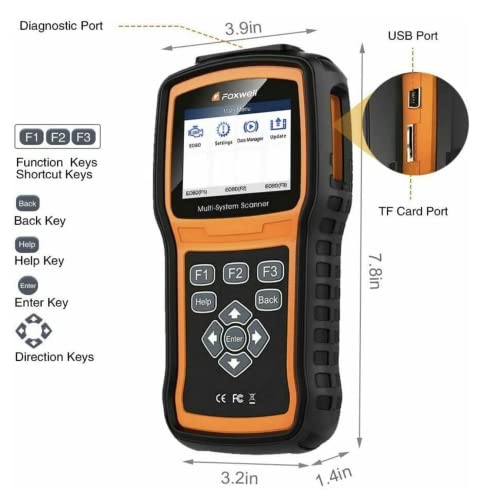 FOXWELL NT530 for Toyota, Lexus, Scion - All Systems, All Maintenance Service - Bidirectional Diagnostic Scan Tool OBD2 Scanner Automotive Code Reader ABS Bleed SRS Airbag SAS TPMS TPS EPB Oil Reset