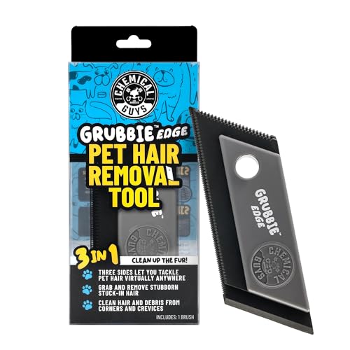 Chemical Guys, Grubbie Edge Reusable Pet Hair & Lint Removal Tool for Cars