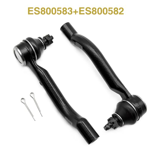 2PCS Front Outer Tie Rod Ends Kit for Nissan Rogue 2008-2013 2.5L | For Nissan Rogue Select 2014-2015 L4 2.5L, OE ES800582 ES800583, Front Left Driver and Right Passenger Side