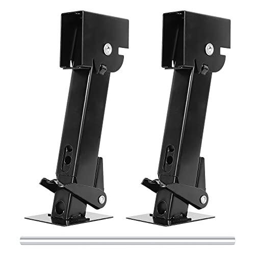 Telescoping Trailer Stabilizer Jacks 2 Pcs, 11.8"-17.7" Folding Trailer Stabilizer Stands, Supports up 1000lbs Each, 11.8" Long Bar/Crack Included - size: 11.8"-17.7"