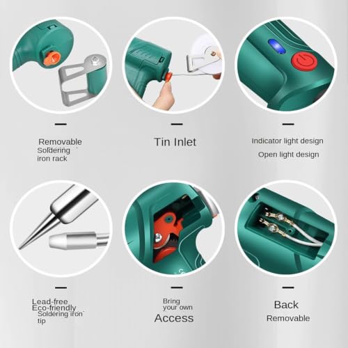 Multi-function Soldering Iron Kit, 300-580°C Adjustable Digital Soldering Gun w/Detachable Stand - color: # a