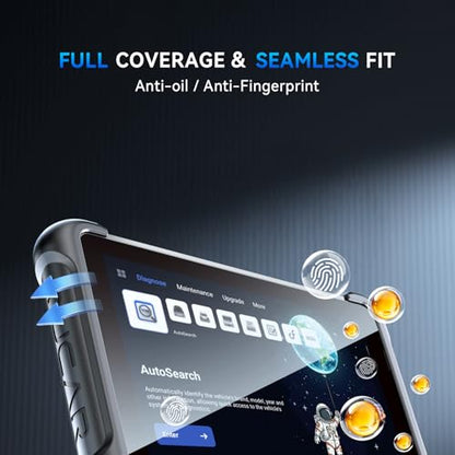 MUCAR 892BT Scanner and Tempered Glass Screen Protector,AI-Assisted Bidirectional Scan Tool, Full System OBD2 Scanner, Bi-Directional OBD2 Scanner Diagnostic Tool,ECU Coding, 35 Services, FCA Autoauth