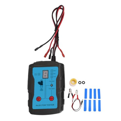 Drfeify Automotive Injector Cleaner Kit ABS Fuel Injection Tester Cleaning Tool 8 Adapters 4 Pulse Modes Dual Injector Testing for Gasoline Engine Mechanics and Garage Use