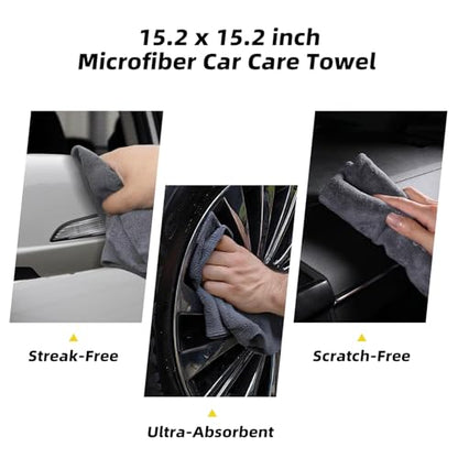 Professional Car Interior Detailing Kit - Scratch-Free Brushes, Vent Cleaner & Gel for Deep Clean | 10-Piece Set to Clean Leather Dashboard AC Vents (SUV Truck Car)
