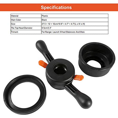 Wheel Balancer Tire Change Tool, 40mm/ 38mm/ 36mm Wheel Balancer Quick Release Wing Nut & Pressure Cup Hub Shaft Nut (Thread Diam. 40mm, Pitch 4mm) - size: Thread Diam. 40mm, Pitch 4mm