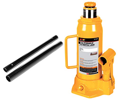 Performance Tool W1628 8-Ton (16,000 lbs.) Heavy Duty Hydraulic Bottle Jack - size: 8-Ton