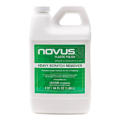 NOVUS 7082 | Heavy Scratch Remover #3 | 64 Ounce Bottle - color: #3 Heavy Scratch Remover, size: 64 Ounce