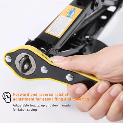 povtii Car Jack Ratchet Wrench, 360 Degree Swivel Tire Wheel Jack Ratchet Wrench, Tire Wheel Jack Lift Speed Handle Tool Suitable for Vehicle SUV Truck, Universal Car Accessories