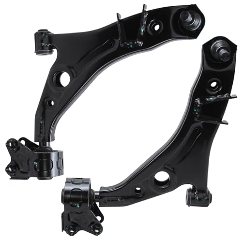 Detroit Axle - Front Steering Knuckles Lower Control Arms with Ball Joints Replacement for 2007-2014 Ford Edge 2007-2015 Lincoln MKX - 4pc Set - size: 4CU47883/4PC