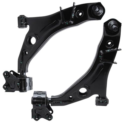 Detroit Axle - Front Steering Knuckles Lower Control Arms with Ball Joints Replacement for 2007-2014 Ford Edge 2007-2015 Lincoln MKX - 4pc Set - size: 4CU47883/4PC