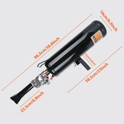 3.2Gal/12L Tire Bead Seater, 145 PSI Portable Tire Inflator, Handheld Trigger Seating Inflator for Tractor, Truck, ATV, Car & Auto Repair, Black