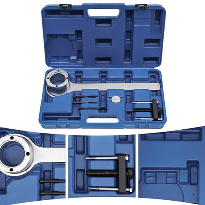 Crankshaft Crank Pulley Puller Kit Fit for Land Rover Jaguar 4.4l (V8) 3.2 3.4 4.2 4.4L Removal Tool, Crankshaft Damper Remover Puller, Easy to Install