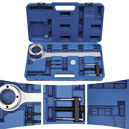 Crankshaft Pulley Puller Set Universal Crankshaft Pulley Removal Tool Kit Crankshaft Damper Remover Puller forJaguar L-and RoverV8 Engine 3.2-4.4L