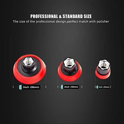 SPTA 29pcs Drill Buffing Pad Detail Polishing Pad Mix Size Kit with 5/8-11 Thread Backing pad & Adapters for Car Sanding, Polishing, Waxing (32Pcs Mini Detail Polishing Sets) - color: 32pcs