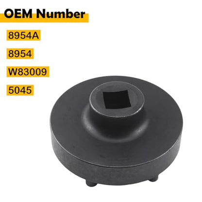 Axle Hub Nut Socket Tool for Dodge/Ram 1500-5500 (2006-2014), Fits Chassis D2 DC DD DH DJ DP DR DS SR, Replaces 8954A 8954 W83009 5045 – 6-Lug, 10.5"/11.5" Axles, 1/2" Drive Manual Use