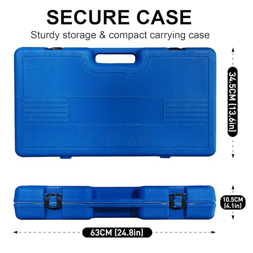 MacWork 29 Pieces Impact Socket Set, 3/4-Inch Drive, Standard, SAE 3/4 inch to 2-1/2 inch, CR-V Alloy Steel, 6-Point Sockets with a Storage Case