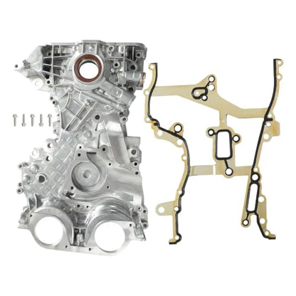 Engine Timing Cover w/Oil Pump Inside & Timing Cover Gasket OE#25199424 25195406 | Fit For Chevy 1.4L Cruze 2011-2016/Sonic 2012-2017/Trax 2013-2020, Buick Encore 1.4L 2013-2017 - size: 1.4L Timing Cover w/Gasket