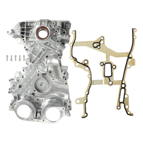 Engine Timing Cover w/Oil Pump Inside & Timing Cover Gasket OE#25199424 25195406 | Fit For Chevy 1.4L Cruze 2011-2016/Sonic 2012-2017/Trax 2013-2020, Buick Encore 1.4L 2013-2017 - size: 1.4L Timing Cover w/Gasket