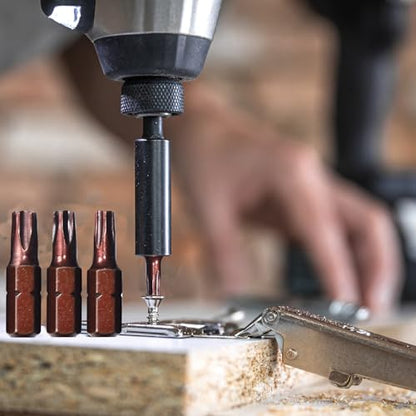 8-Piece 5 Point Torx Security Screwdriver Bit Set, TS8-TS40, 1-inch Long