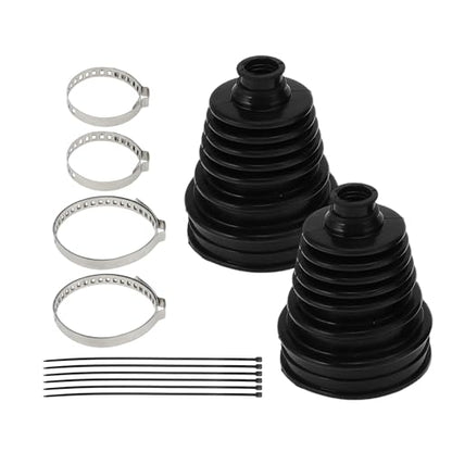 ACROPIX 2pcs CV Joint Boot with 4 Stainless Steel Clamps & 6 Cable Ties, Waterproof & Dustproof CV Axle Boot Repair Kit Universal CV Joint Boot Fits for Most Cars - size: Set C