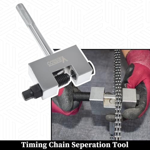 Engine Timing Chain Removal Installer Tool Kit, Camshaft Riveting Tool Kit, Compatible with Mercedes Benz M271 M272 M273 M274 M276 Chrysler Jeep, with Carrying Case & Gloves - size: for M271 M272 M273 M274 M276