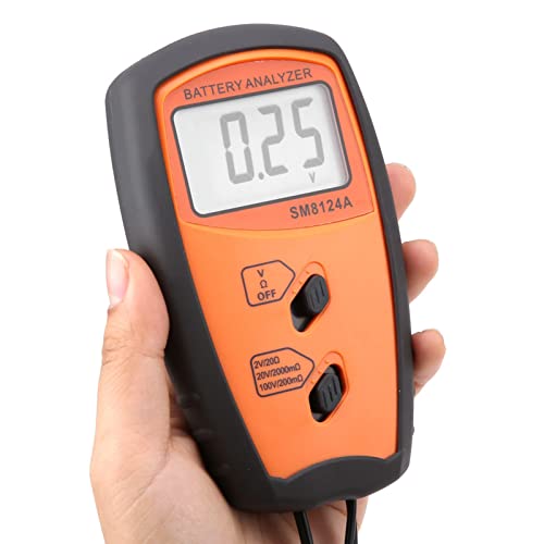 Battery Internal Resistance Tester SM8124A LCD Display Voltmeter Digital for Electric Vehicles Analyzer