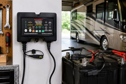 BatteryMINDer 244CEC2: 24V- 1/2/4 AMP Smart Trickle Charger, Lithium (LiFePO4) Battery Maintainer, and Battery Desulfator - Designed for Trucks, Boats, RV, Generators