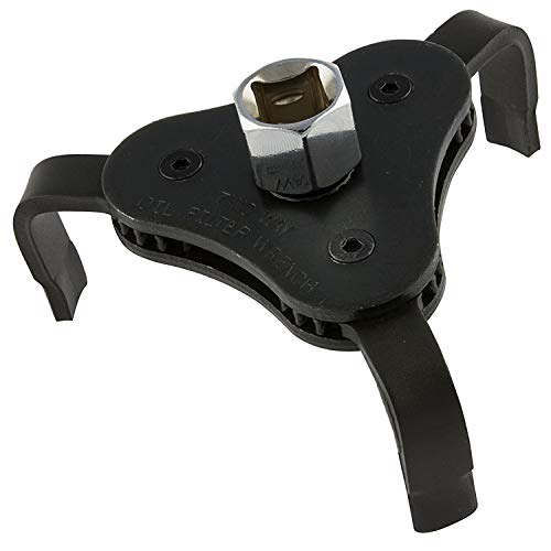 Neiko 03421A Two Way Universal Adjustable Oil Filter Wrench | 3-Jaw Design | 3/8" Square Drive Socket | Includes 1/2" Adaptor | Automotive Tool - style: 3-Jaw Oil Filter Wrench