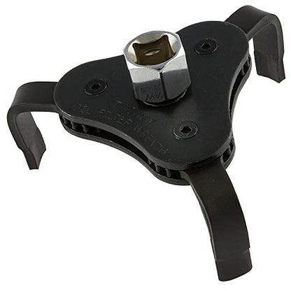Neiko 03421A Two Way Universal Adjustable Oil Filter Wrench | 3-Jaw Design | 3/8" Square Drive Socket | Includes 1/2" Adaptor | Automotive Tool - style: 3-Jaw Oil Filter Wrench