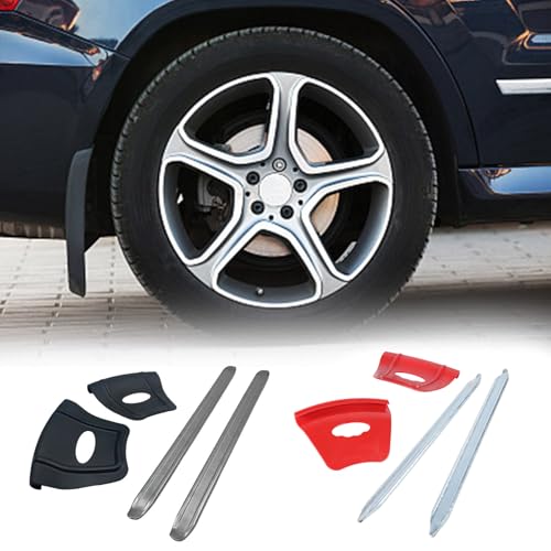 Tire Iron Set Irons Changing Tool Set Include 2Pcs Rims Protectors and 2Pcs Tire Changing Levers for Motorcycle