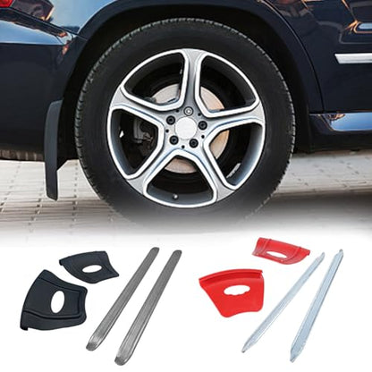 Tire Iron Set Irons Changing Tool Set Include 2Pcs Rims Protectors and 2Pcs Tire Changing Levers for Motorcycle