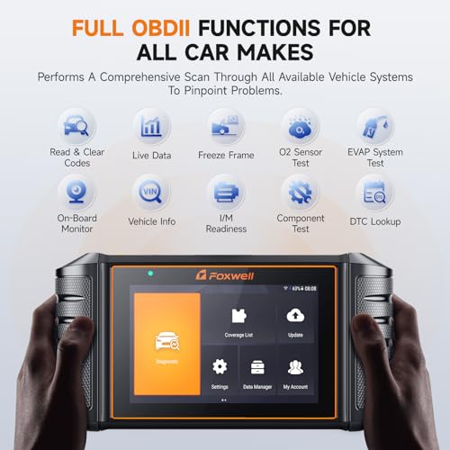FOXWELL NT710 fit for GM Diagnostic Scan Tool, Bi-Directional All System OBD2 Scanner for Chevrolet Buick GMC Cadillac, All Resets Code Reader Oil EPB SAS TPMS ABS Bleeding Throttle Crankshaft Relearn