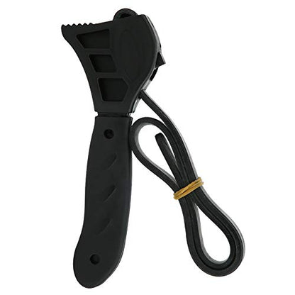 Strap Wrench Rubber Belt Adjustable Oil Filter Spanner for Automotive Kitchen Use Easily Remove Pool Bottles