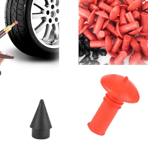 Mushroom Shaped Tire Repair Insert Plugs, 90PCS Tire Repair Tools for Tubeless Tires, Professional Puncture Fix for Car, Truck, SUV and Motorcycle - size: 90pcs big