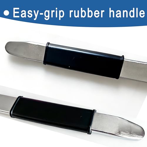 20" Tire Spoon for Trucks, Cars, Bikecycles, Motorcycles, Scooters, Tire Changing Tool Lever Pry Bar Bead Lifting Tool, Tire Mount and Demount Tool with Rubber Handle, Machine Tire Spoon