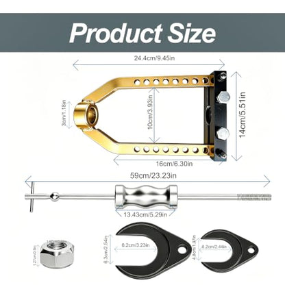 SHOOSHINE CV Axle Removal Tool, Steel CV Axle Puller, Universal Fit Automotive Puller Set (CV Axle Puller Tool & Joint Puller) - size: CV Axle Puller Tool & Joint Puller