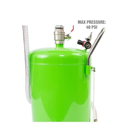 OEMTOOLS 87042 18 Gallon Portable Oil Lift Drain, Waste Oil Drain with Steel Waste Oil Container, Oil Changing, Oil Dolly for Motor Oil Drain, Funnel Drain - style: 18 Gallon Oil Drain