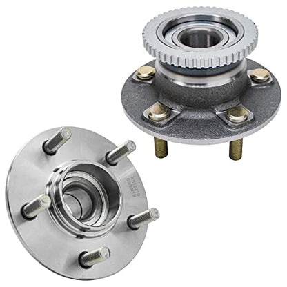 Detroit Axle - Pair Rear Wheel Bearing Hubs for 1997-2002 Mercury Villager Nissan Quest 2 Wheel Hub Bearings Assembly 1998 1999 2000 2001 Replacement - style: 512219 x2/Pair