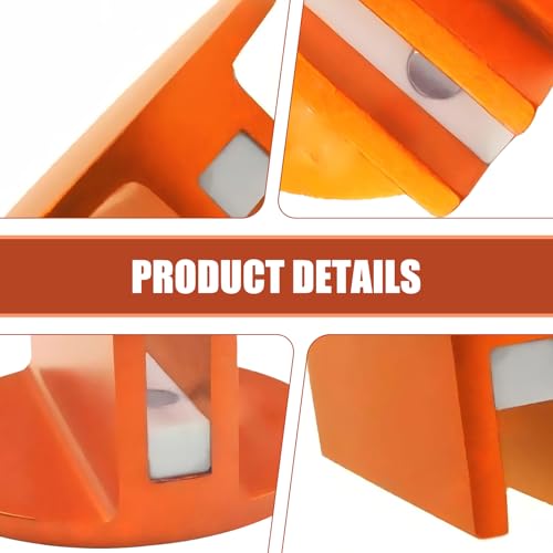 Universal Magnetic Jack Pad, 0.37" Aluminum Grooved Pinch Weld Jack Adapter, Jacking Pad Weld Frame Rail Adapter, Car Lifting Pucks