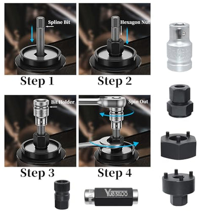 30PCS Alternator Pulley Remove Install & Alternator Decoupler Pulley Tool | Compatible with VW Audi Ford BMW Benz Volvo GM Toyota Buick Chevrolet, Clutch Freewheel Removal Socket Bit Set